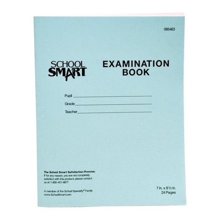 SCHOOL SMART BOOK EXAM BLUE 7X8.5 12 SHTS PK OF 50 PK PBB7824-5987